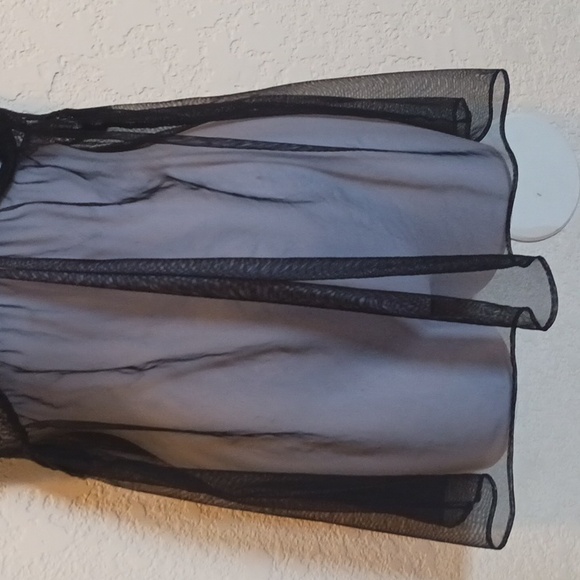 Victorias Secret Elegant Black Lace Babydoll 38D - Picture 3 of 8